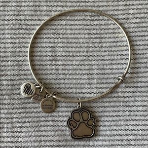 Alex and Ani paw print charm bangle